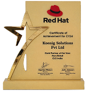 Winner of RedHat Gold Partner of the Year &ndash; Non-Retail (GLS India)